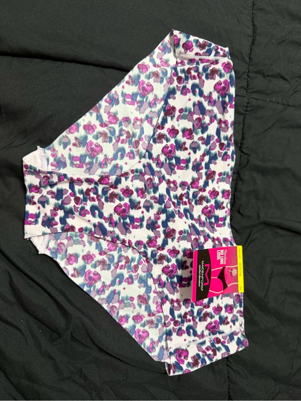 Maidenform Floral Hipster Panty in White, Pink & Blue Purple